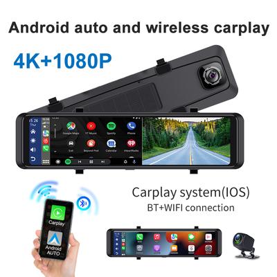 Car DVR 4K Dash Cam 4G WIFI GPS IMX415 Rear View Mirror 1080P Car Camera Video Recorder Park Monitor