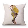European Bee Eater Roller Bird Goldfinch Black Headed Bunting Kingfisher Drawing Print Decorative Cushion Cover Pillow Case