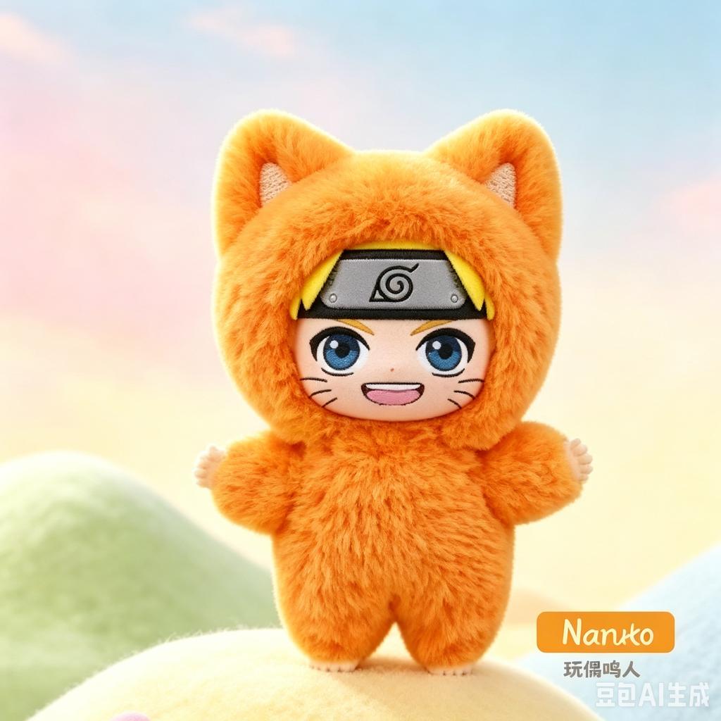 Toptoy Eaki Naruto V3 V2 Blind Box Kitten Land Series Pajamars Plush Vinyl Doll Movable Figure Itachi Sasuke Obito Surprise Toy