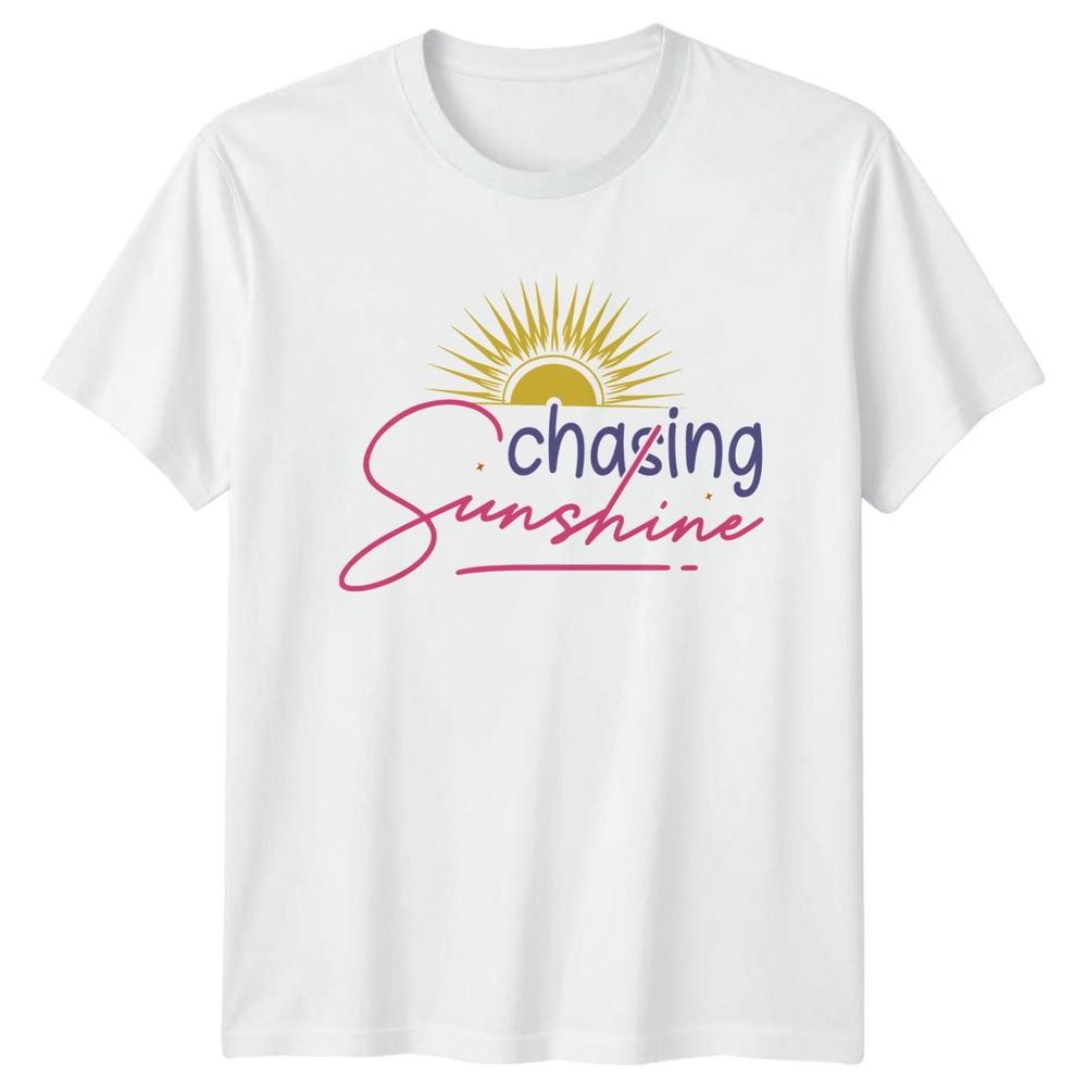Chasing Sunshine Unisexs TShirt Beach Birthday Gift For Her S