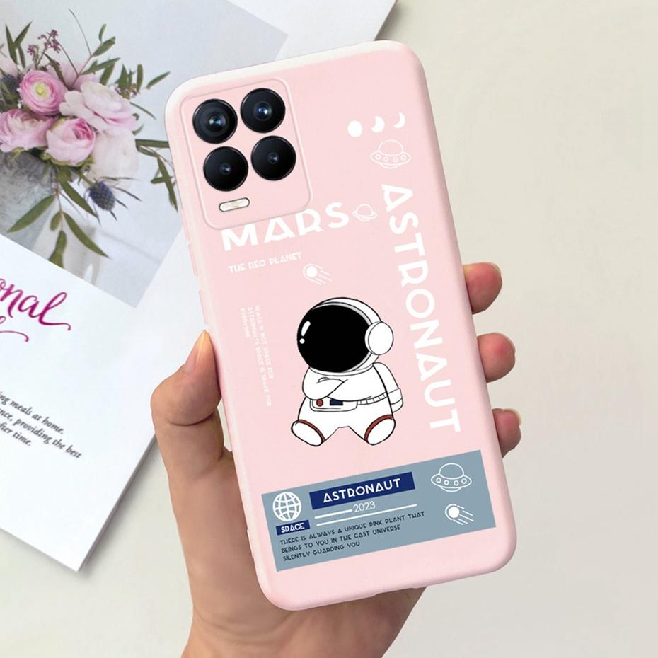 Capa Para Realme 8 Pro / Realme 8 4G Desenho Animado Fofo Cor Doce Silicone Macio Capa Para Realme8 8Pro RMX3085 RMX3081 Capas de Telefone