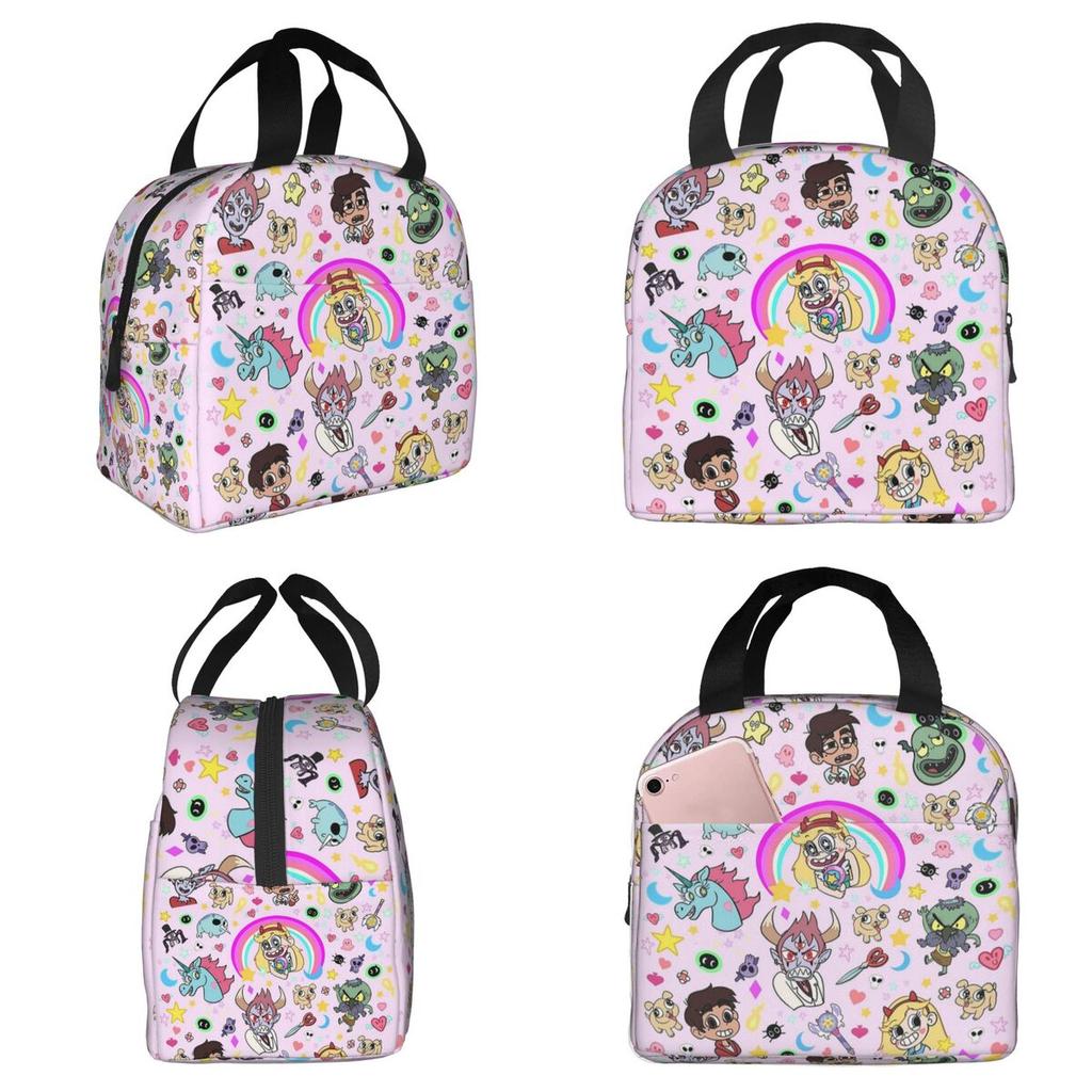 Star VS The Forces Of Evil Insulated Lunch Bag for Women Office Cooler Thermal Food Box Tote Portable Lunch Boxes Container