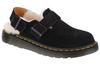 Jorge Shearling Sandals, Womens Black Sandals