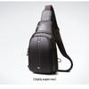 MDNG Men's Leather Sling Shoulder Bag