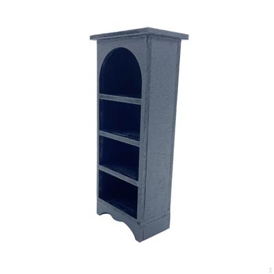 1:12 Dollhouse Bookshelf Miniature Wood Shelf Pretend Play Toy DIY Supplies Handcrafting