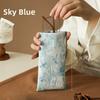 Portable Eyeglass Bag Automatic Closing Printed Design Sunglasses Pouch Retro Chinese Style Durable Glasses Storage Bag