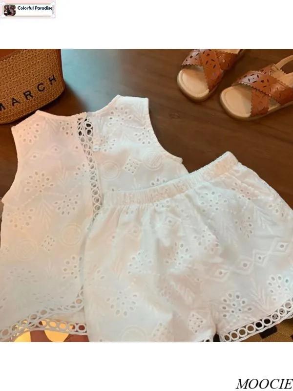 Mädchen Sommer Neue Sommerkleidung Stilvolles Kinder Dünnes T-Shirt Shorts