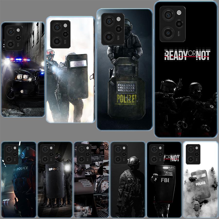 Police FBI Phone Case For Xiaomi Poco F7 Ultra X7 X5 X6 F6 Pro M5S M6 X3 X4 Mi 15 14 12T 11T 10T F5 F3 M4 Pro 11 Lite Cover Clea