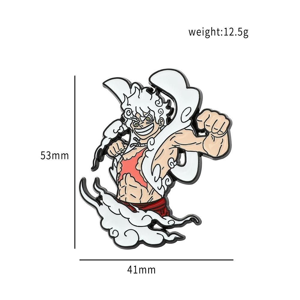 Японский мультфильм анимационный персонаж периферия ONE PIECE брошь Луффи Зоро ONE PIECE высококачественная эмаль