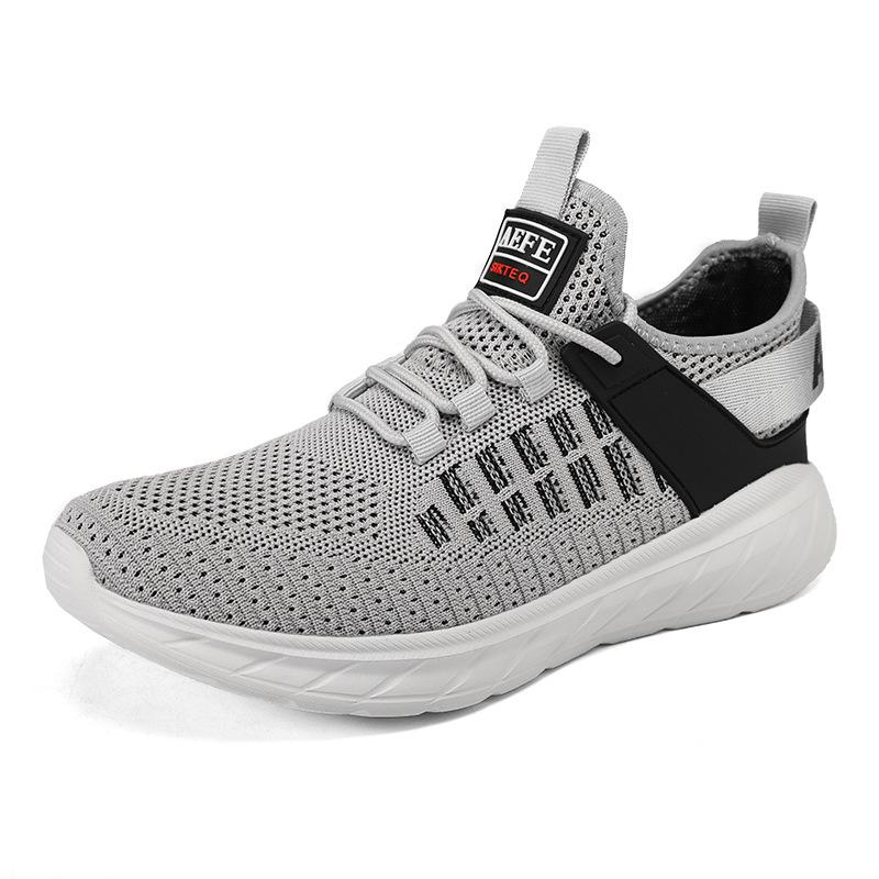 

2025 осенне-зимняя сетчатая мужская обувь легкая сетчатая ткань с мушкой корейская версия повседневные спортивные кроссовки мужские кроссовки большого размера мужские 40 серый