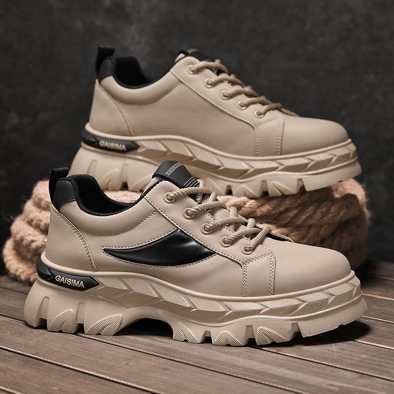 Nové Pánské Klasické Módní Nízké Tenisky na Skateboarding s Tlustou Podrážkou Pohodlné Měkké Podrážky Basketbalové Tenisky