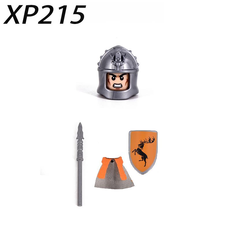 1pcs Thrones Golden Armor Warrior Guard Jaime Lannister Barristan Selmy Meryn Trant Building Blocks Mini Action Figure Toys