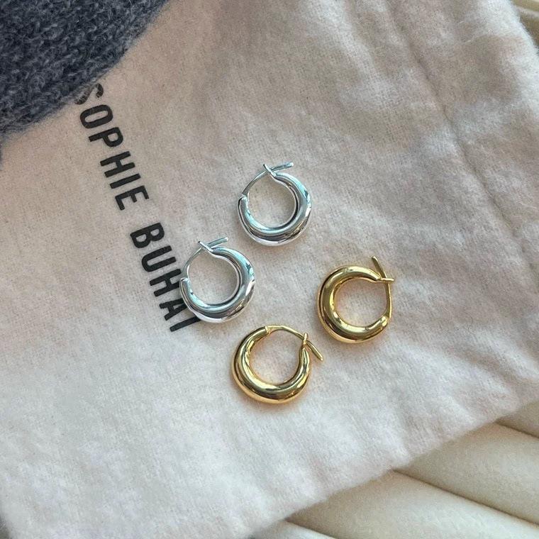 Sophie Buhai Minimalist Oval Drop Earrings: High-End, Versatile Design for Women