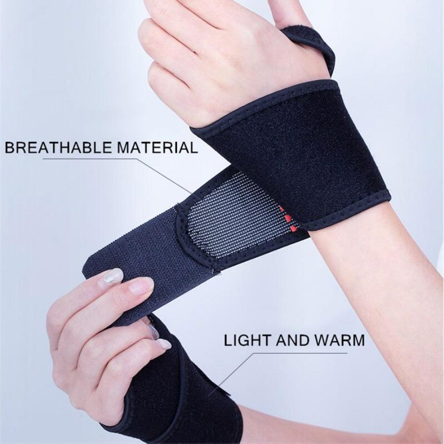 Magnetische Therapie Selbsterhitzende Handgelenkstütze Klammer Wrap Beheizter Handwärmer Kompression Schmerzlinderung Armband Gürtel