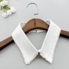 Elegant Detachable False Collar Beads Trim Lapel Ladies Sweater Shirt Sewing False Collar Sweater Dress Supplies