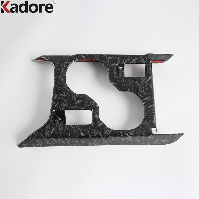 Car Center Console Water Cup Holder Frame Cover Trim For Subaru Forester 2025 2026 Carbon Fiber Inteiror Mouldings Accessories