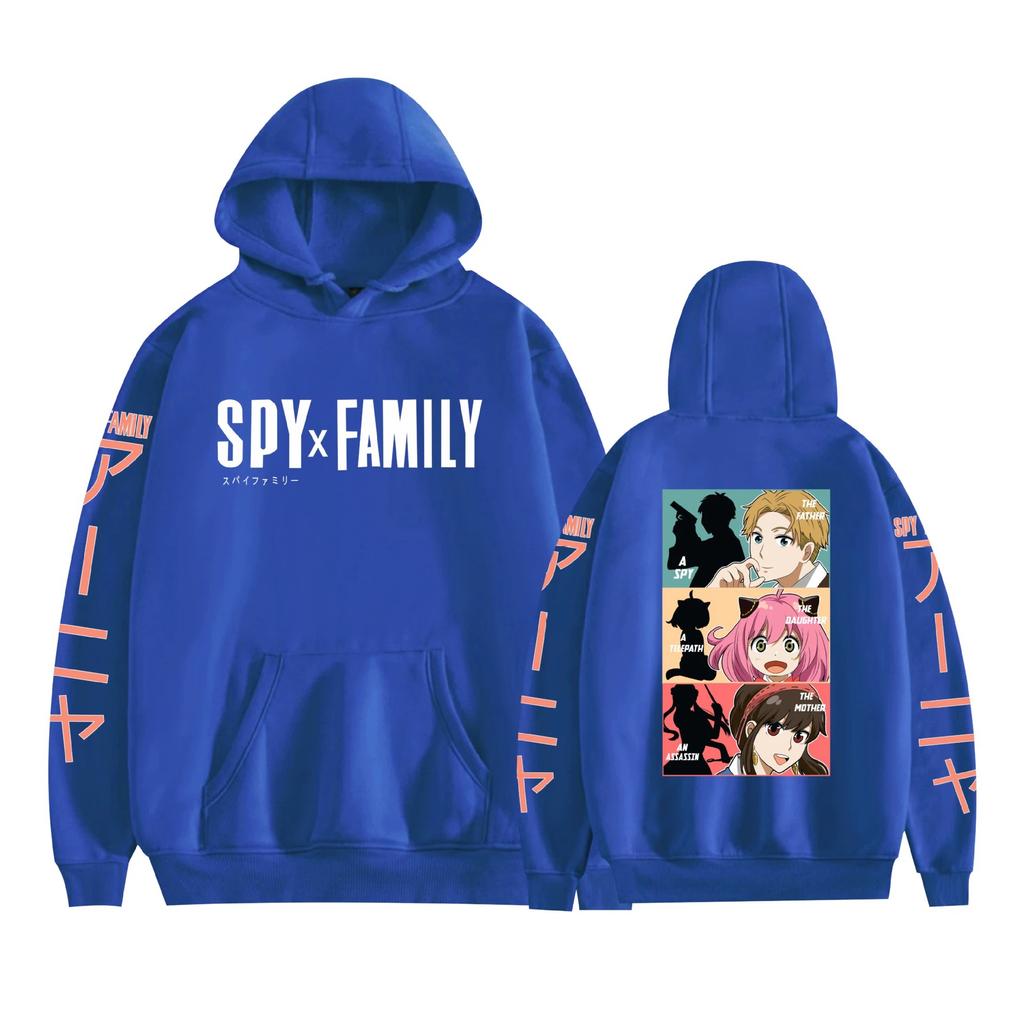 Hot Spy X Family Anime Funny Hoodie Hip Hop Graphic Sweatshirts Streetwear Harajuku Tracksuit