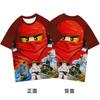 2025 MINISO Ninjago TShirt Cartoon Anime Printing Boys and Girls T-shirt In Summer New Style Street Trends Children's Clothing Short Sleeve