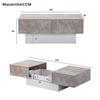 Living Room Sofa Table with Hidden Storage Compartment Space Saving Stable Structure Heavy Duty Multipurpose MDF Expandable Coffee Table