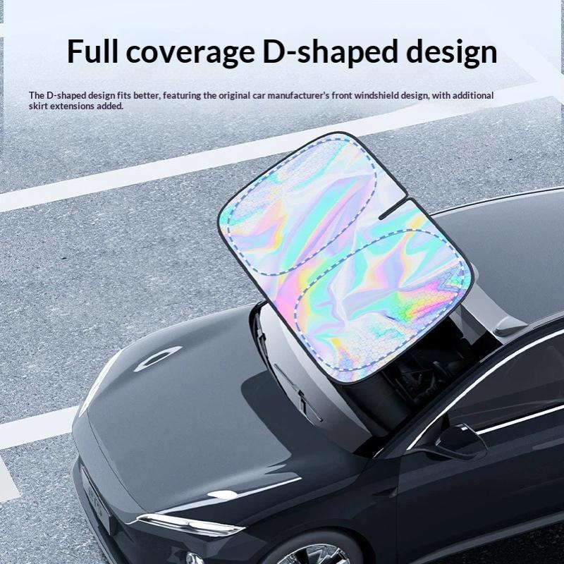 1Pcs Sun Protection Cover Foldable Thicken Front Window Uv Refletive Sunshade Curtain Car Windshield Sun Shade Cover