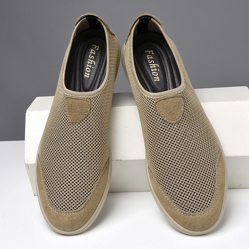 Frühling Sommer Heißverkauf Mokassins Bequeme Herren Slipper Lässige Schlupfschuhe Herren Flats Leichte Fahrschuhe Atmungsaktive Netzschuhe