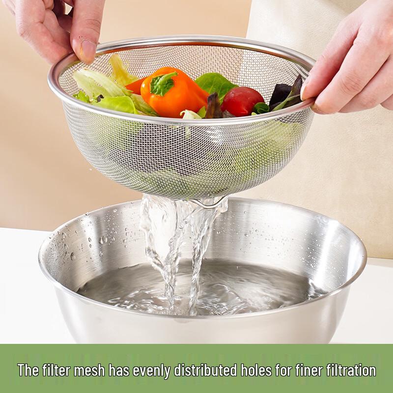 ZISIZ Stainless Steel Japanese Style Prep Bowl