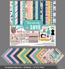 Inkdotpot Handmade With Love, Sewing Craft Collection, doppelseitiges Scrapbook-Papier-Set, Karton, 30,5 x 30,5 cm, 16 Seiten