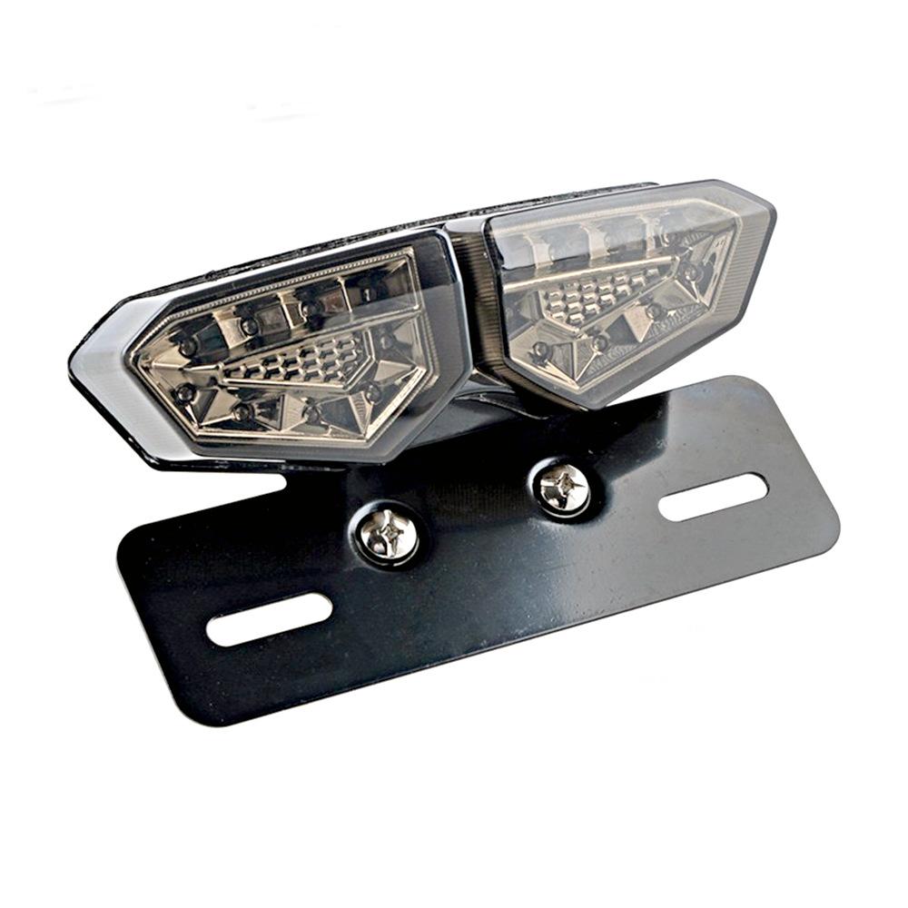 12VMotorcycle LED TailLight Turn Signal Brake Lamp Assembly for Cafe Racer Harley Street Glide Accessories Yamaha Honda