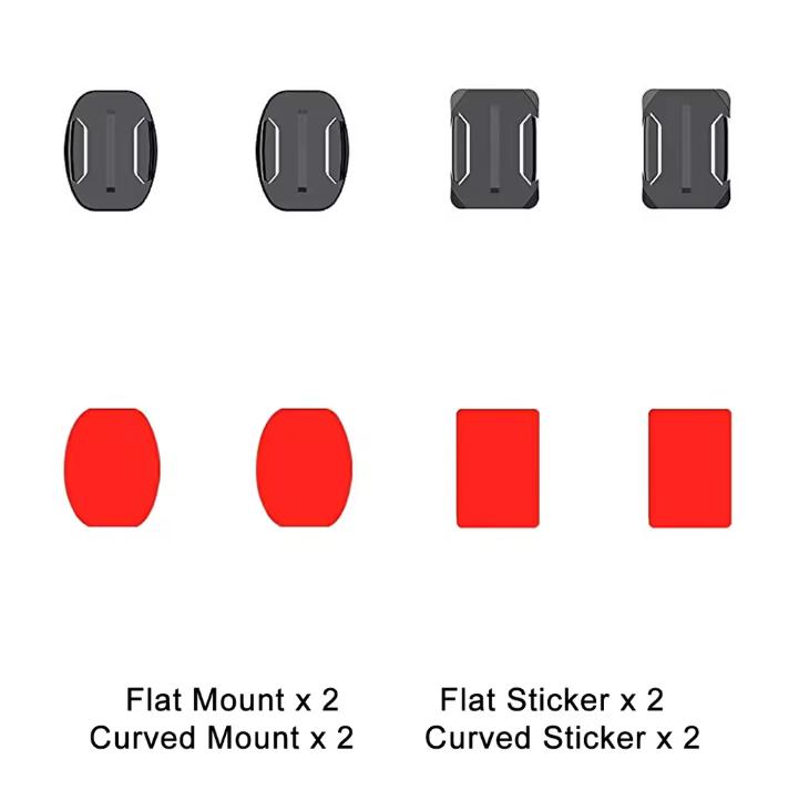 

Flat Curved Adhesive Mounts Sticker Mount for GoPro Hero 8 11 Black 7 Xiaomi Yi 4K Mijia SJCAM Action Camera Go Pro Accessories