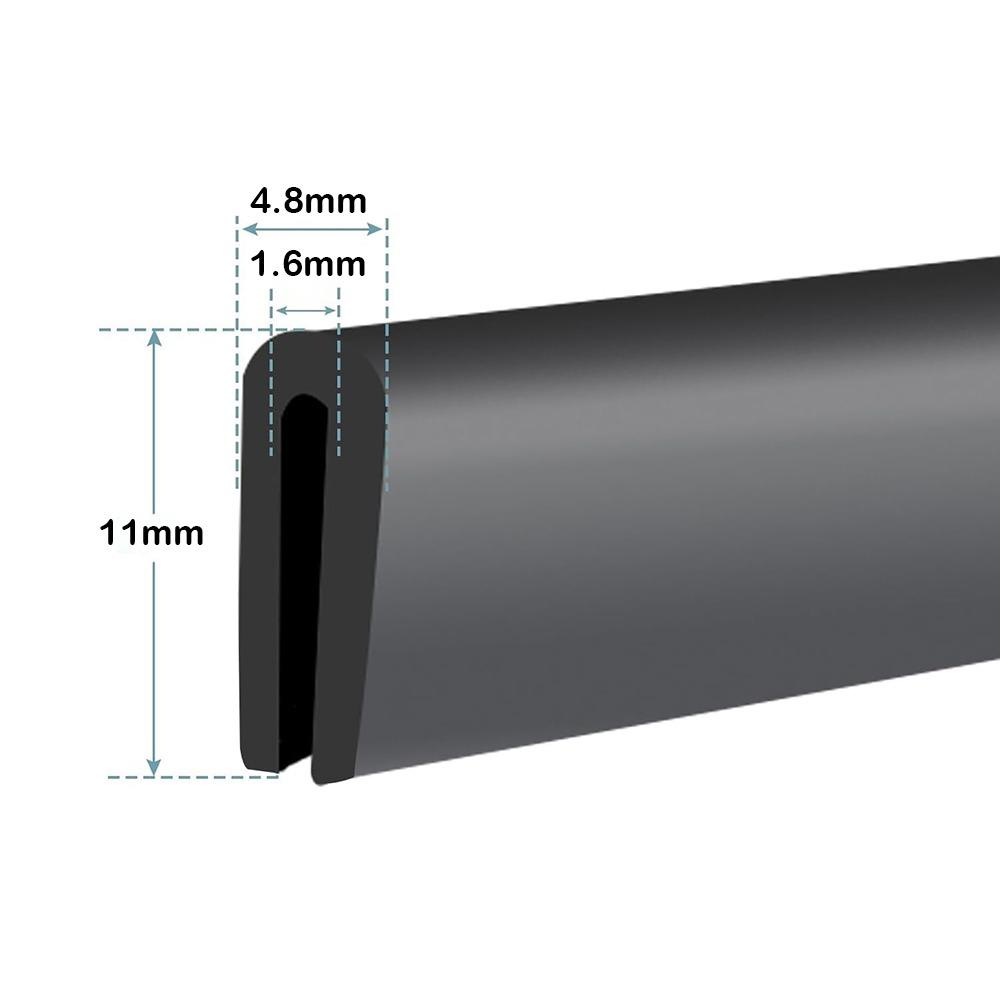 Новая U-образная защитная полоса для кромки, резиновая, водонепроницаемая, защита для дверей автомобиля, уплотнитель, 3 метра, защита кромки