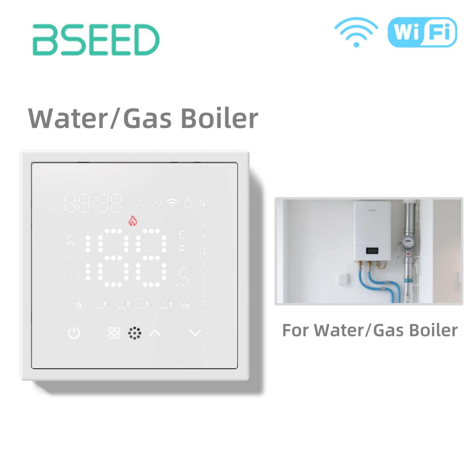 

Bseed WiFi Thermostat Water Electric Warm Floor Heating Gas Boiler Temperature Remote Controller with Google Alexa E Series WIFI