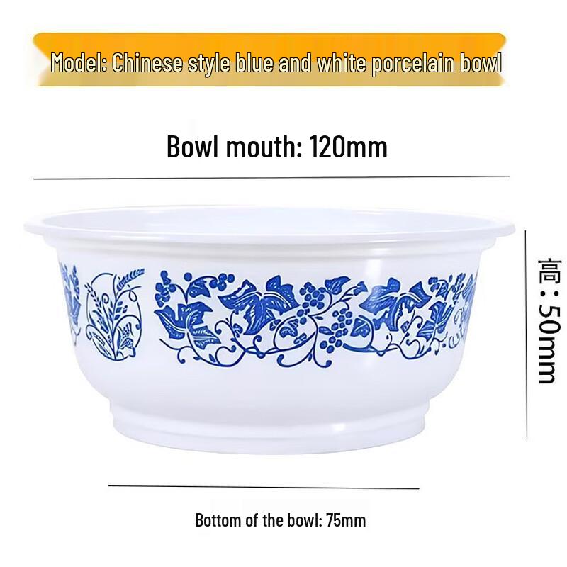 

Одноразовые пластиковые тарелки с дизайном под сине-белый фарфор