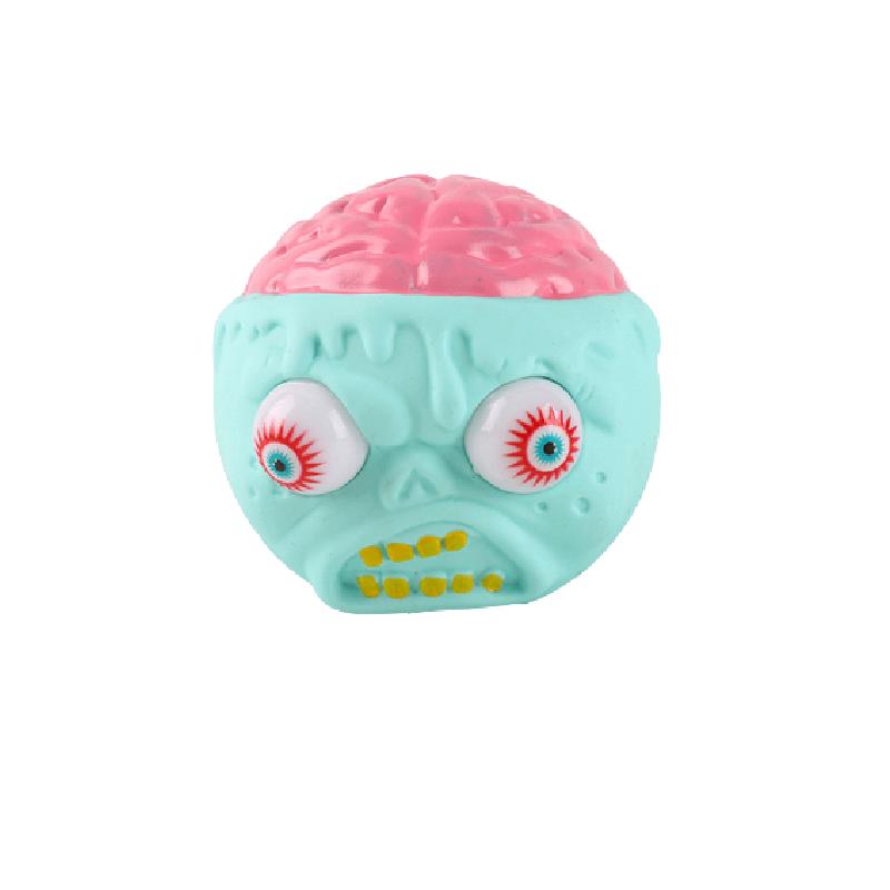 

Extrusion Halloween Eyepopping Skull Decompression Kneading Toy Gift Resilience зелений