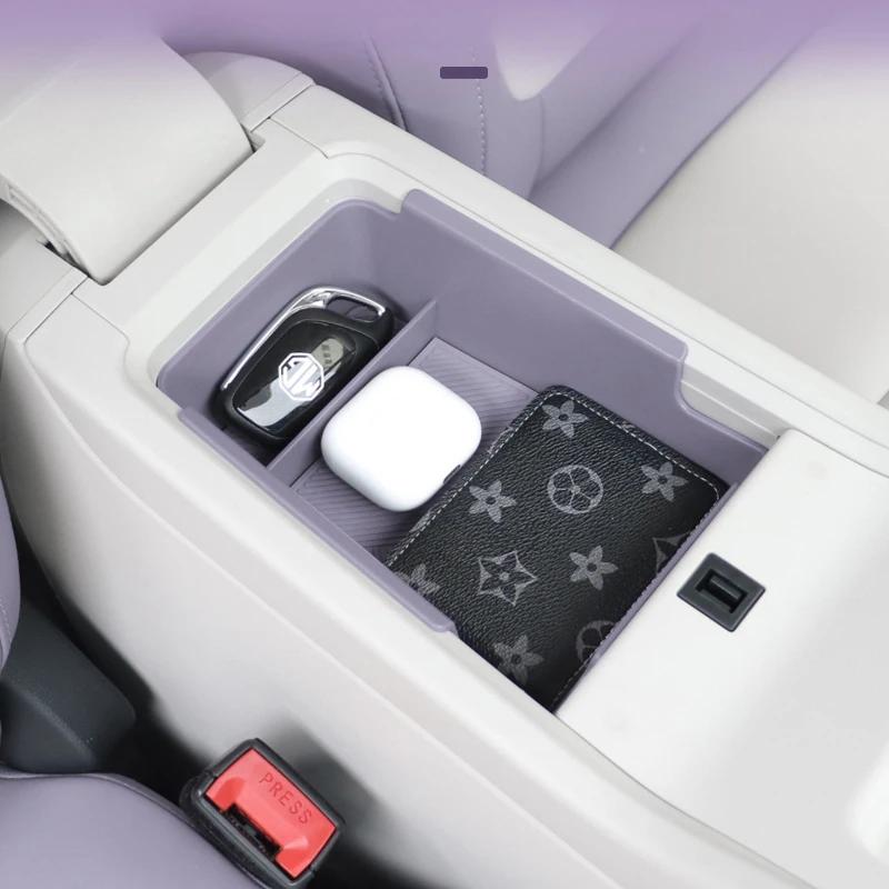 For MG MG4 2026 ABS Central Control Armrest Box Storage Box Organize Original Car Color Interior Modified Accessories
