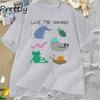 Love The Unloved Men Women T Shirt Funny Animal Pigeon Rat Frog T-shirt Loose Unisex Short Sleeve Tshirt Cotton Tees Streetwear