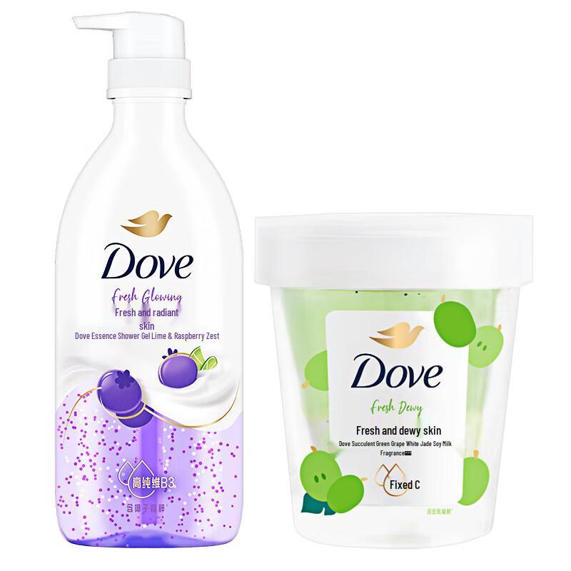 

Dove Lime Berry Shower Gel & Green Grape Soy Milk Scrub Set