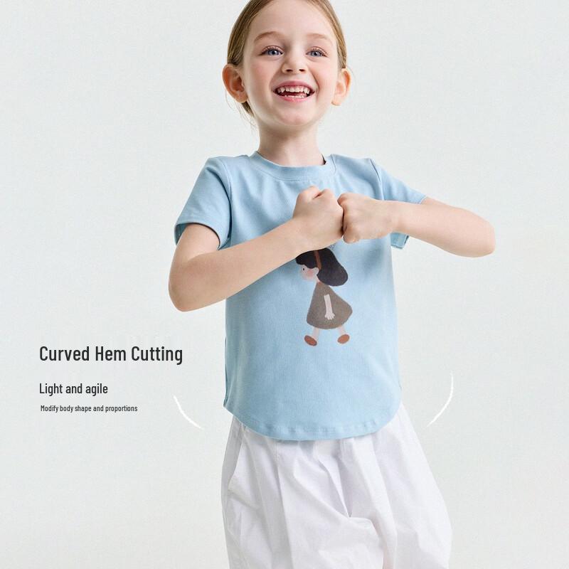 Yunerma Kids' Summer Versatile Cartoon Print T-Shirt