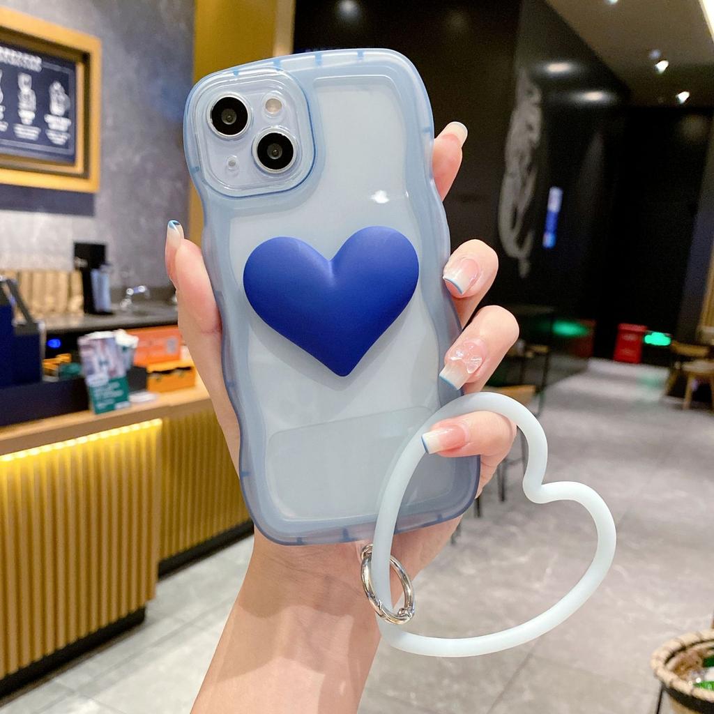 Applicable To Apple 14 Mobile Phone Case Wave Edge Love Bracelet IPhone 15 Soft Shell XR Anti-fall Soft Shell Protective Case