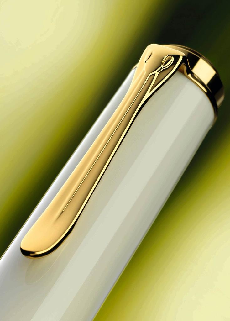 Pelikan White Tortoise M400 Fountain Officially Imported Souverän Pen, B-Bold,