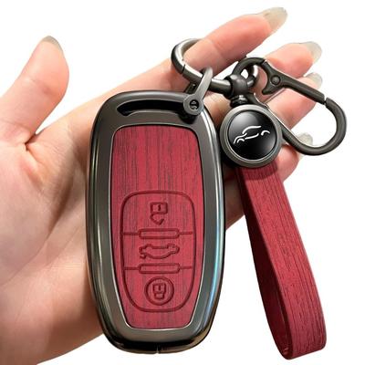 For A1 A3 A4 A5 A6 A7 A8 Quattro Q3 Q5 Q7 2009-2015 New Metal Car Remote Smart Key Cover Case Shell Accessories