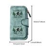 Bigfoot Dad Long Zipper Wallet, Large Capacity Card Holder, Unisex Clutch Bag, Fashionable Zipper Coin Purse, Suitable for Daily Use, A Great Gift