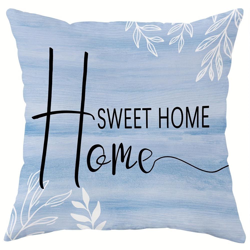 Hydrangea - themed Cozy Pillow Cover: Delicate Blooms, Butterflies and Heartfelt Quotes, Sofa Cushion Cover, Bedroom Room Decor