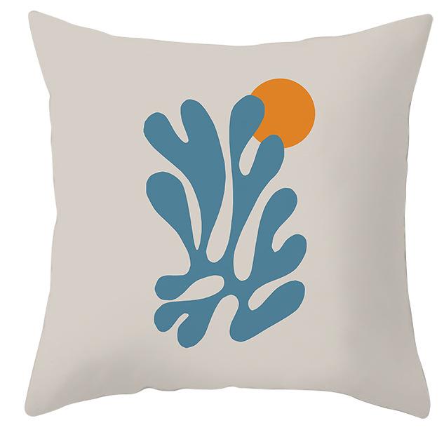 Nordic Style Abstract Flower Geometric Pillowcase Home Sofa Pillow Cushion Cover