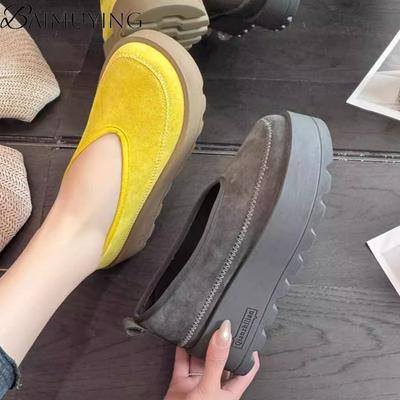 Platform Flats Sandals Women Casual Sneakers Shoes Loafers Woman 2025 Trend Spring Designer New Suede Comfort Zapatos De Mujer
