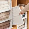 Stackable Wardrobe Drawer Cabinet Organizer Drawer Clothes Closet Storage Box Shelves Plastic Layered Partitions Storage Rack