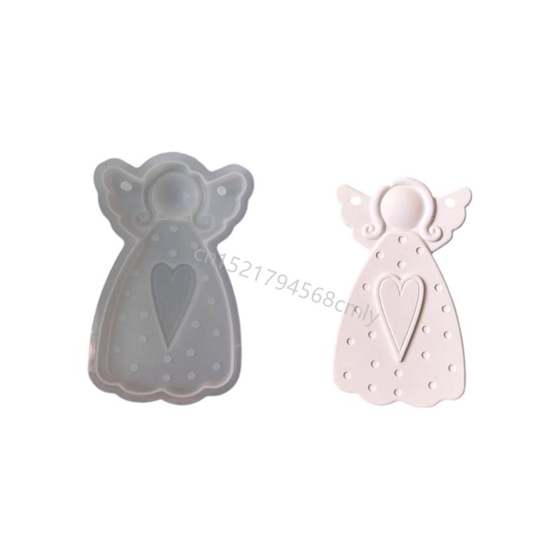 Artistic Angelic Silicone Mould Reusable Designs for Crafting Home Decoration Holiday Presents Hobbies Supplies 6XDE