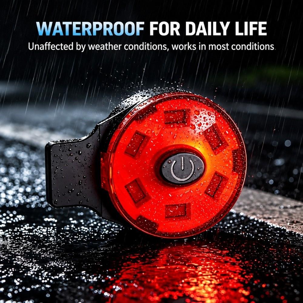 High Brightness Motorcycle Helmet Tail Light Flashing Warning Flashing Safety Light
