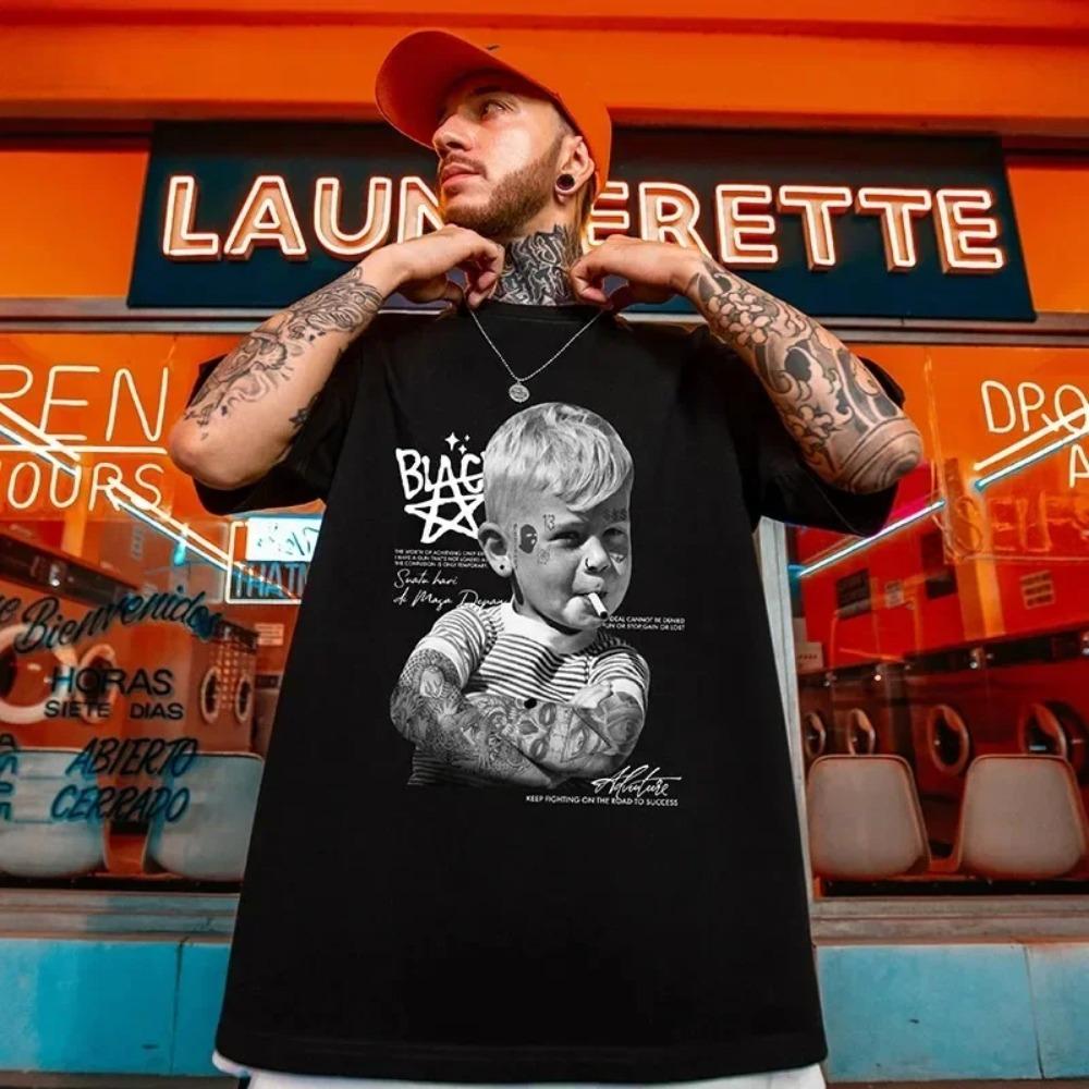 Nové parodické zábavné medvědí potisky Pánské bavlněné tričko s krátkým rukávem nadměrné velikosti Letní ležérní dámské topy s kulatým výstřihem Pánské oblečení