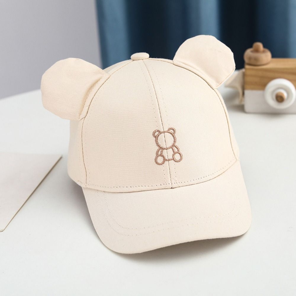 Cute Baby Baseball Hat Cartoon Bear Children Sports Hats Lightweight Toddler Peaked Cap  Outdoor