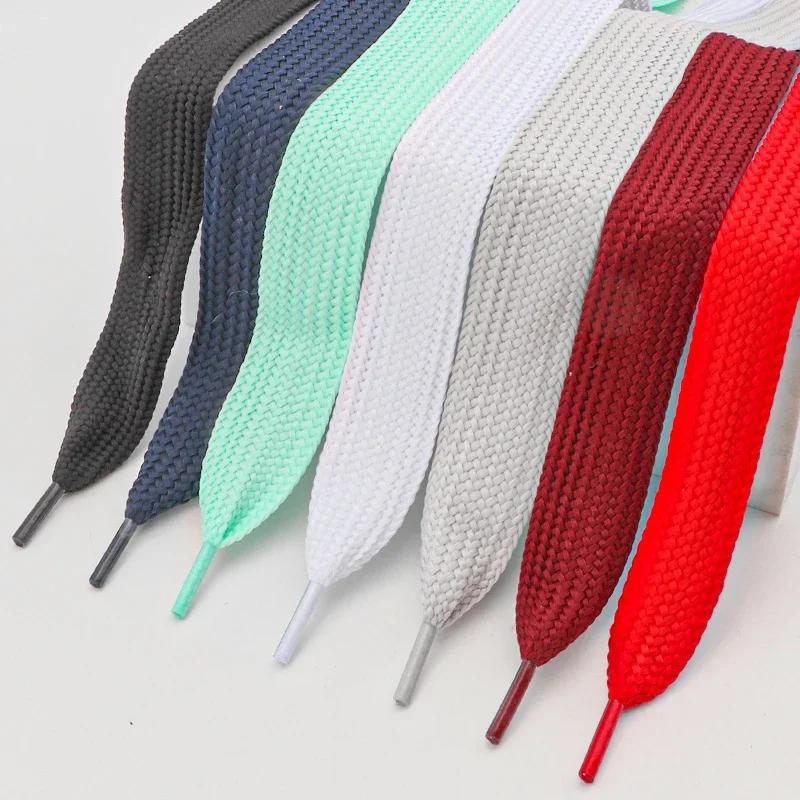 1 Paar Luxusmarken Schnürsenkel Schuhe Breite 2,5 cm Flache Schnürsenkel für Sneaker AF1 Schnürsenkel 100/120/140/160 cm Schnürsenkel